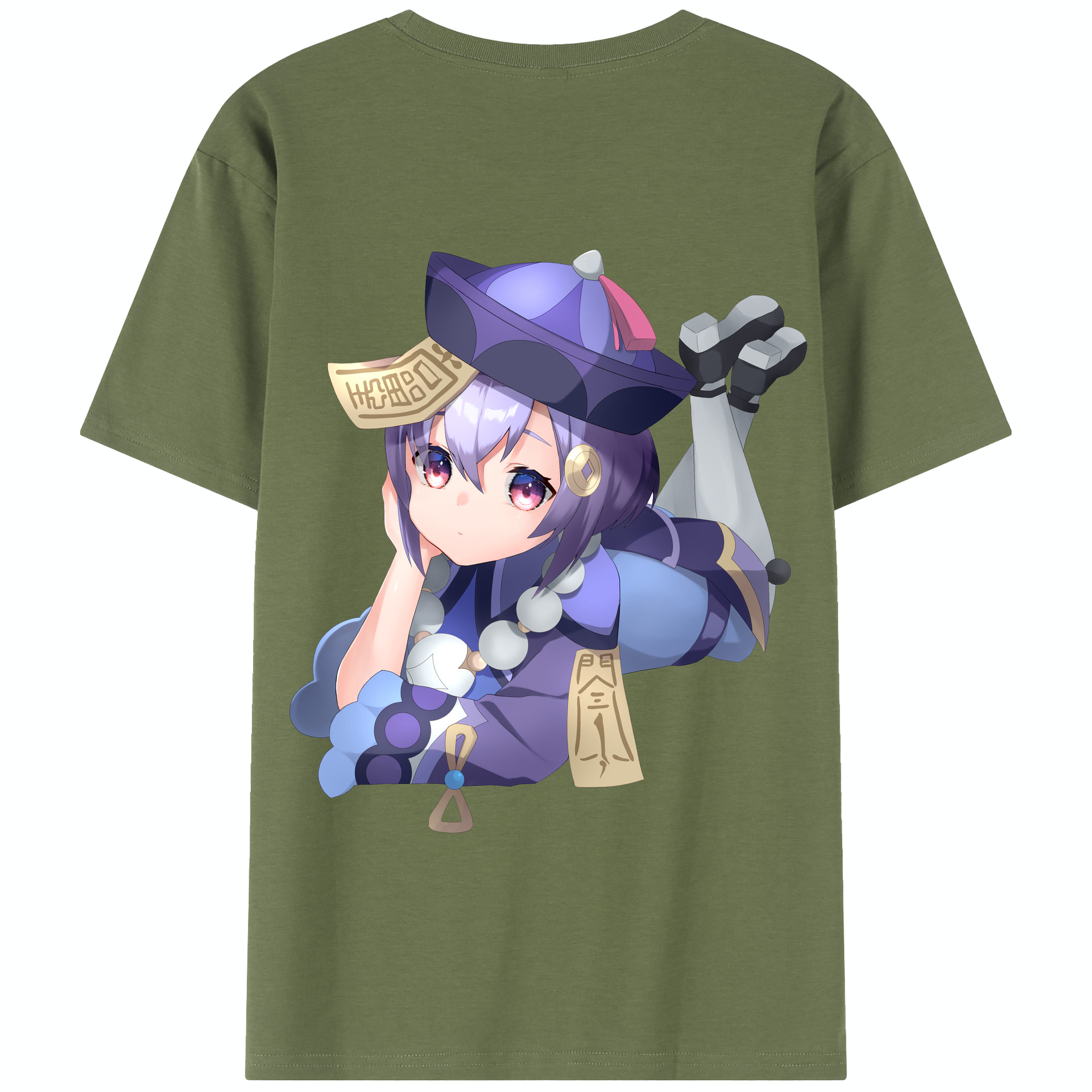 げんし神 七七 なな  genshin Nana 綿100％半袖Tシャツ（背面プリント）